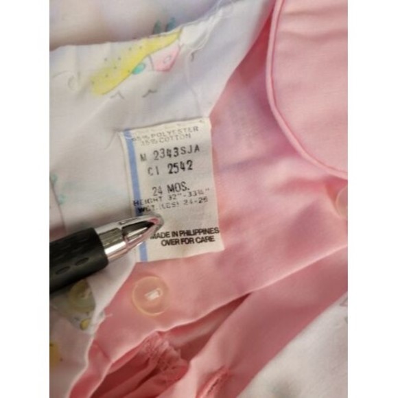 Vintage Mayfair Dress Girls sz 24 Months Easter Spring Nautical Boats Palm Tree - Picture 7 of 10